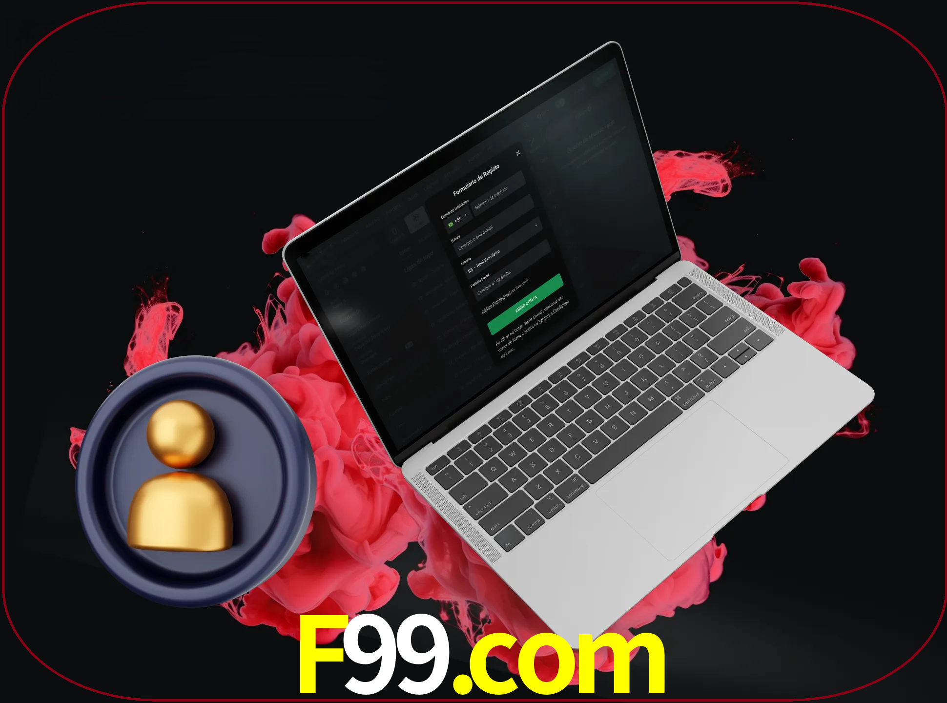 No cabeçalho do site f99, clique no botão que o levará a um formulário especial onde terá de introduzir as suas informações actuais.