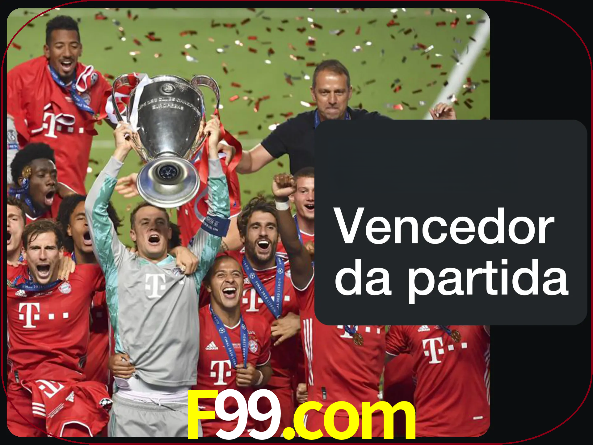 Aposte no vencedor e ganhe uma grande quantia de dinheiro.