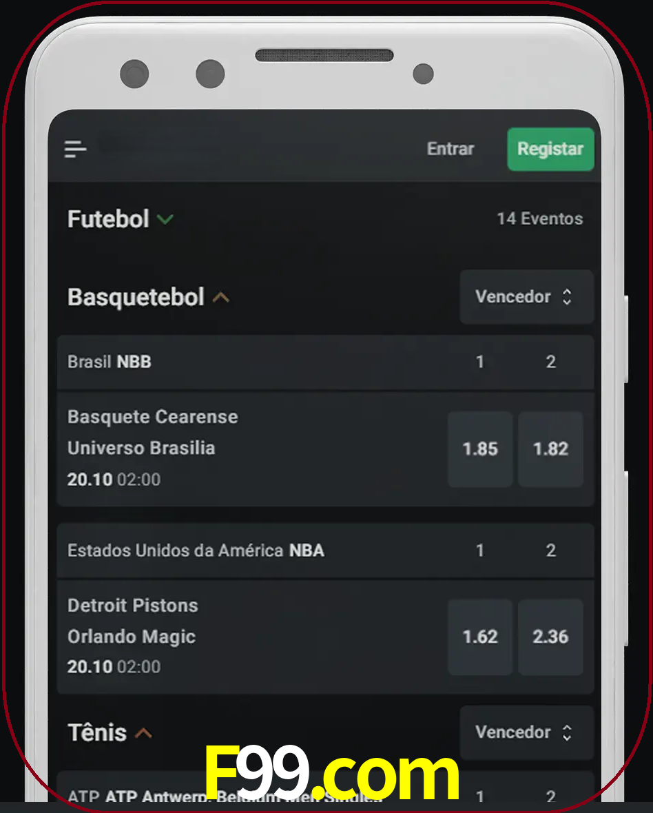 Aposte e assista aos esportes em formato ao vivo.