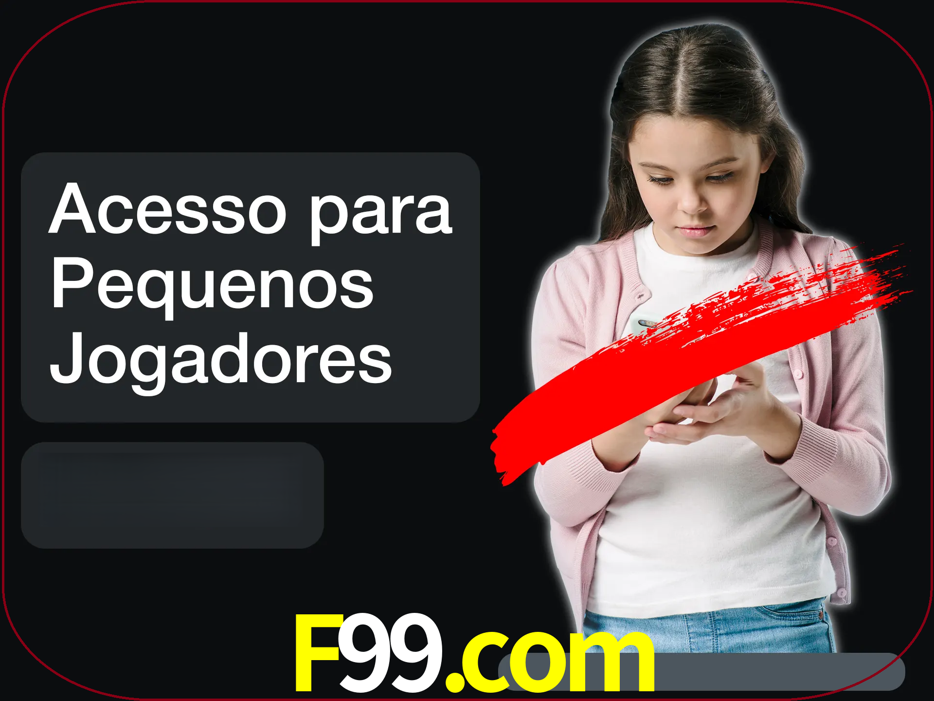 As crianças não podem jogar jogos de cassino.